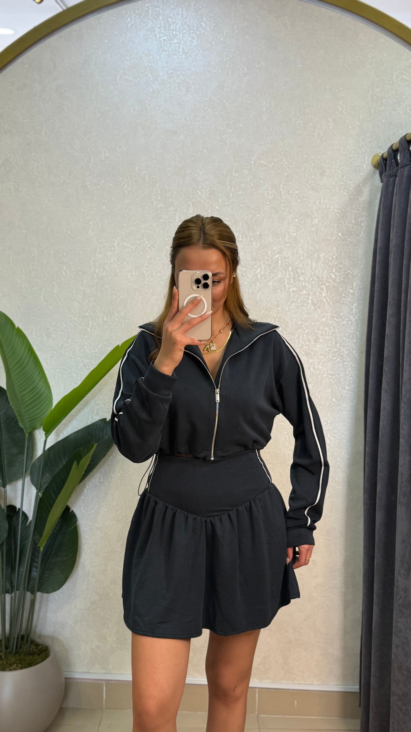 Oysh MODAL KUMAŞ FÜME ETEK İÇİ ŞORTLU TAKIM