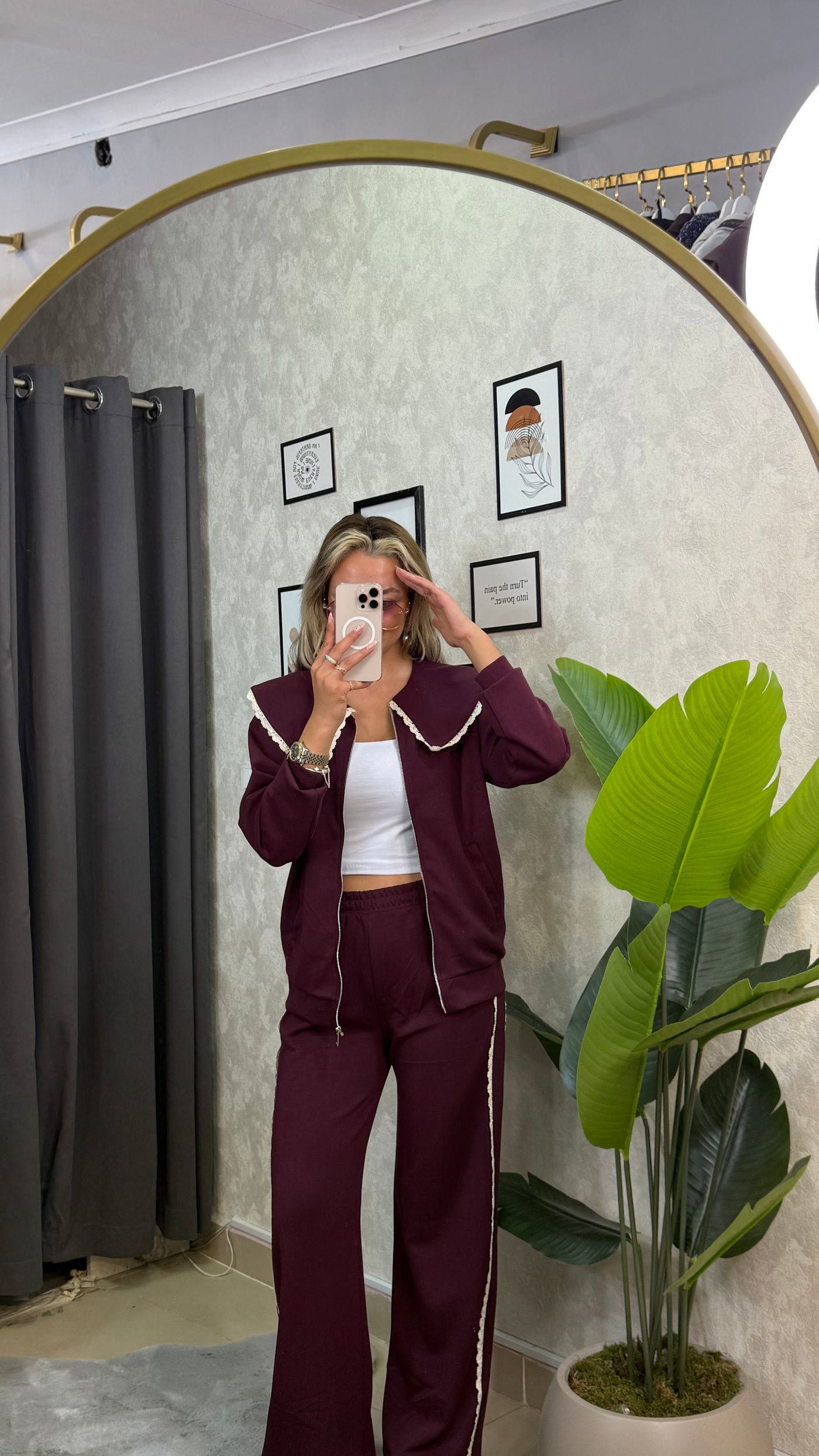 PINTEREST MODEL TASARIM BORDO EŞOFMAN TAKIM