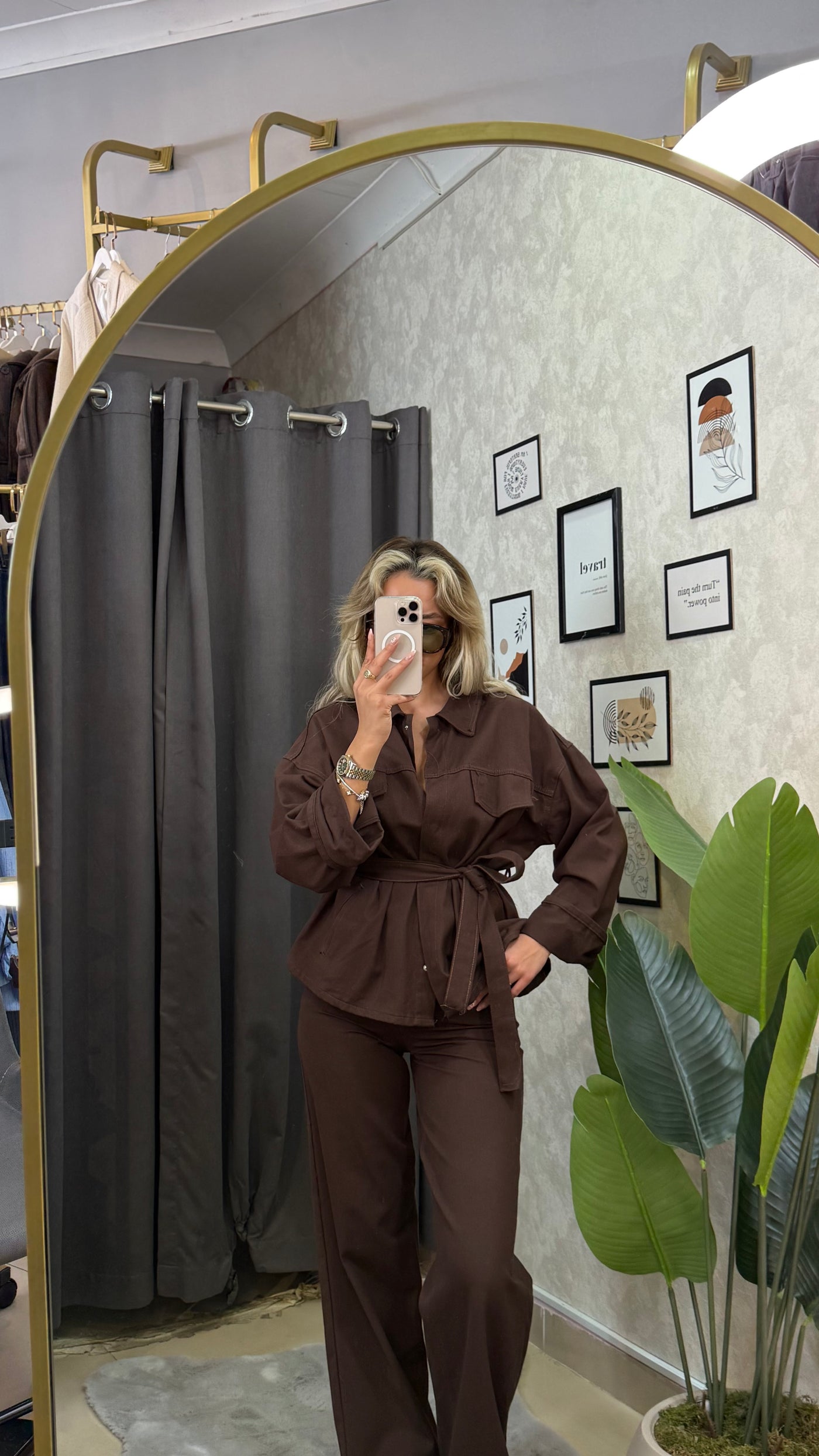 PREMIUM GABAR KUMAŞ KAHVE TAKIM