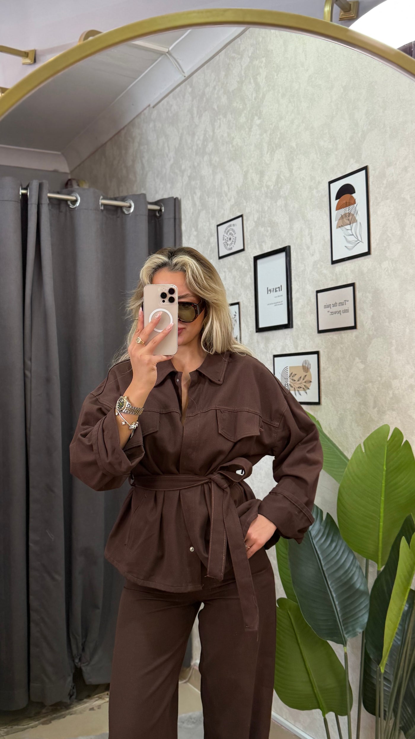 PREMIUM GABAR KUMAŞ KAHVE TAKIM