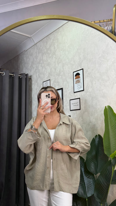 TENSEL OVERSIZE GÖMLEK