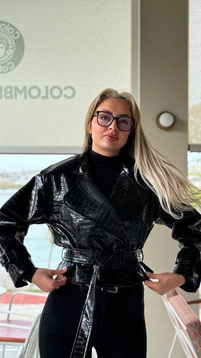 PREMIUM KROKO DERİ CEKET