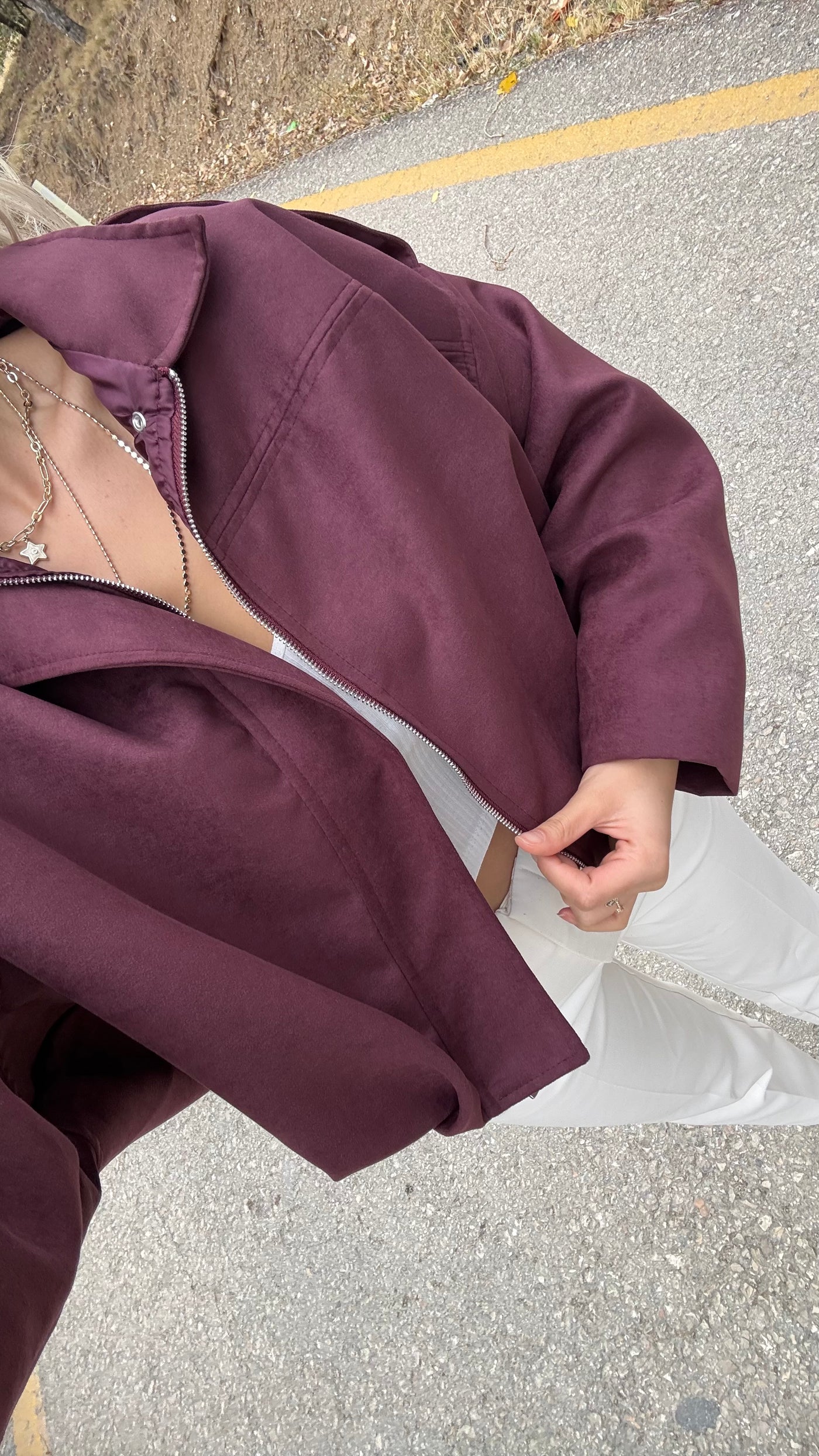 ZR VİRAL SÜET BORDO BOMBER CEKET