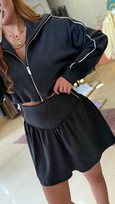 Oysh MODAL KUMAŞ FÜME ETEK İÇİ ŞORTLU TAKIM