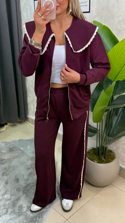 PINTEREST MODEL TASARIM BORDO EŞOFMAN TAKIM