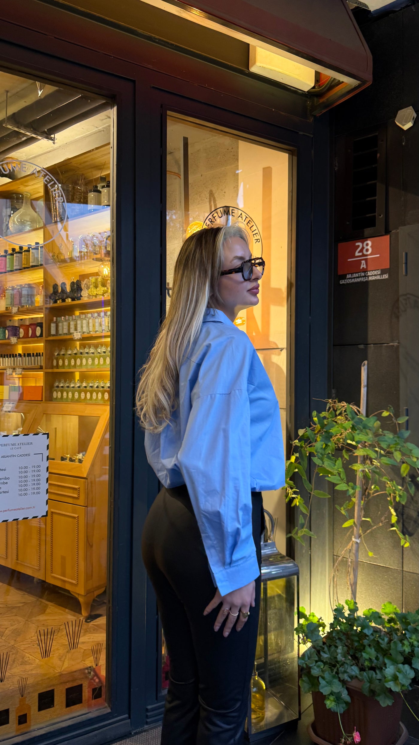 OVERSIZE POPLİN KUMAŞ MAVİ GÖMLEK