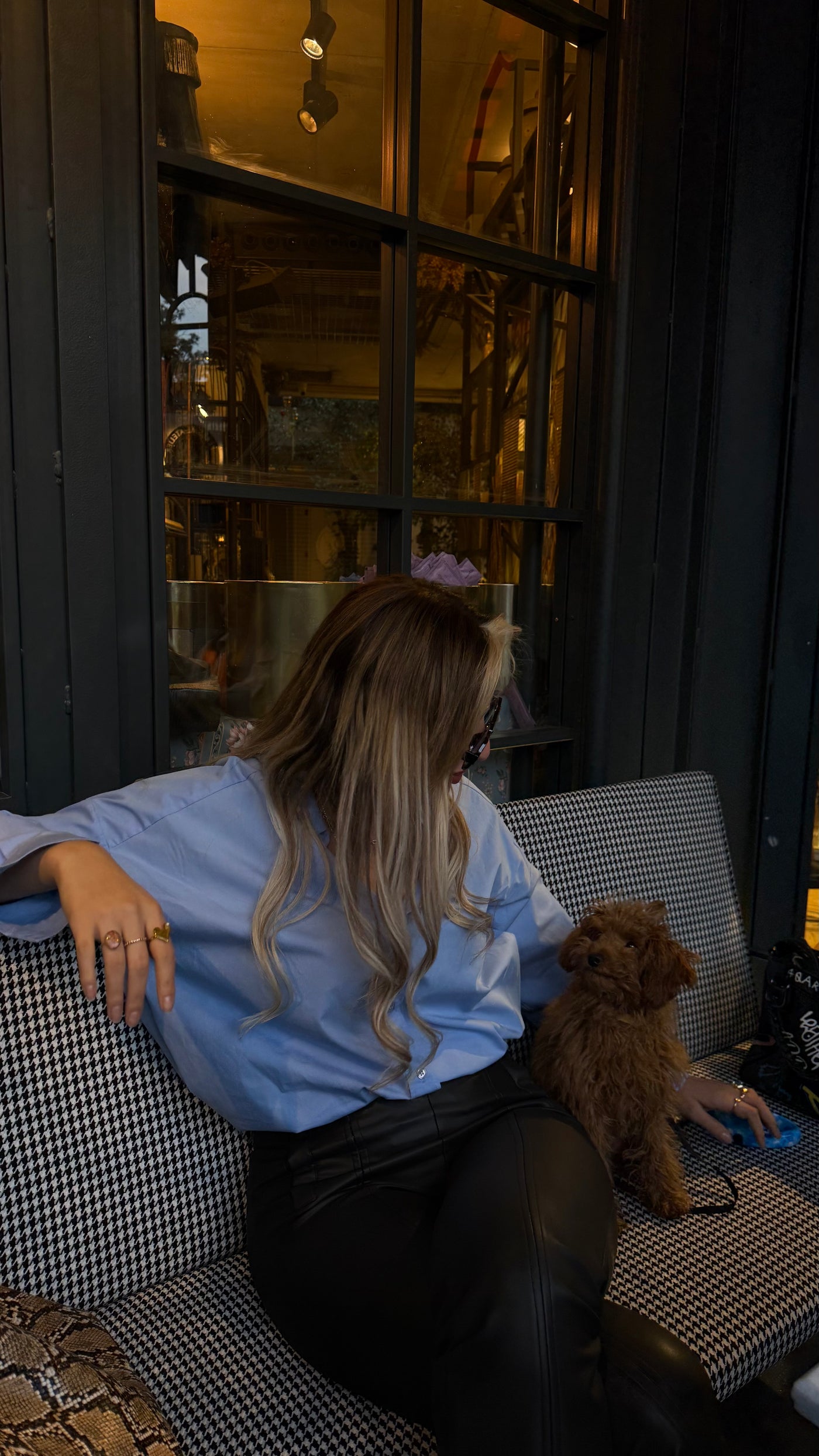 OVERSIZE POPLİN KUMAŞ MAVİ GÖMLEK